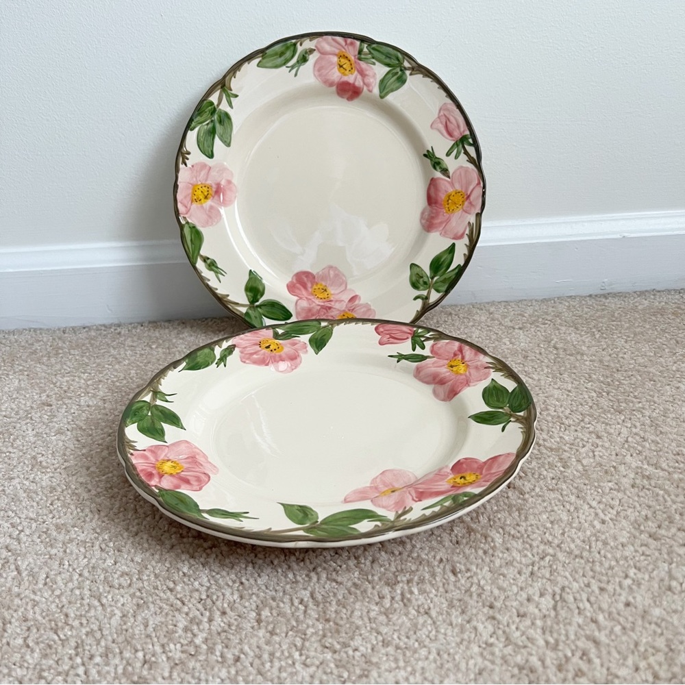 2 Franciscan Desert Rose 10 5/8” Dinner Plates